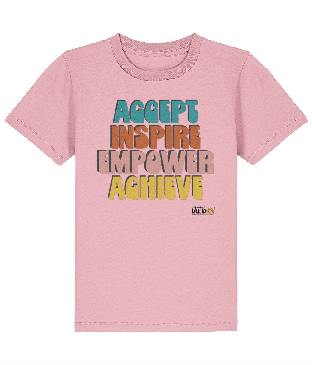 Accept. Inspire. Empower. Achieve Bold - Kids Tee