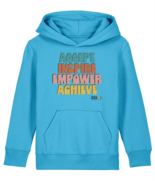 Accept. Inspire. Empower. Achieve Bold - Kids Hoodie